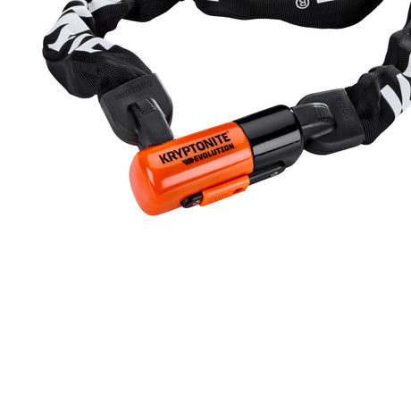 Kryptonite evolution 1012 kæde med integreret lås - art-3 kædelås cykel - cykellås kæde elcykel - 120 cm - stål - sort