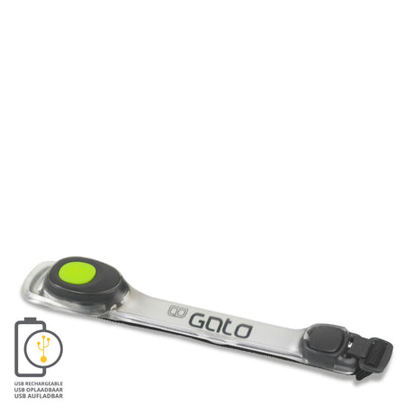 Gato Neon LED armlys USB grøn one size