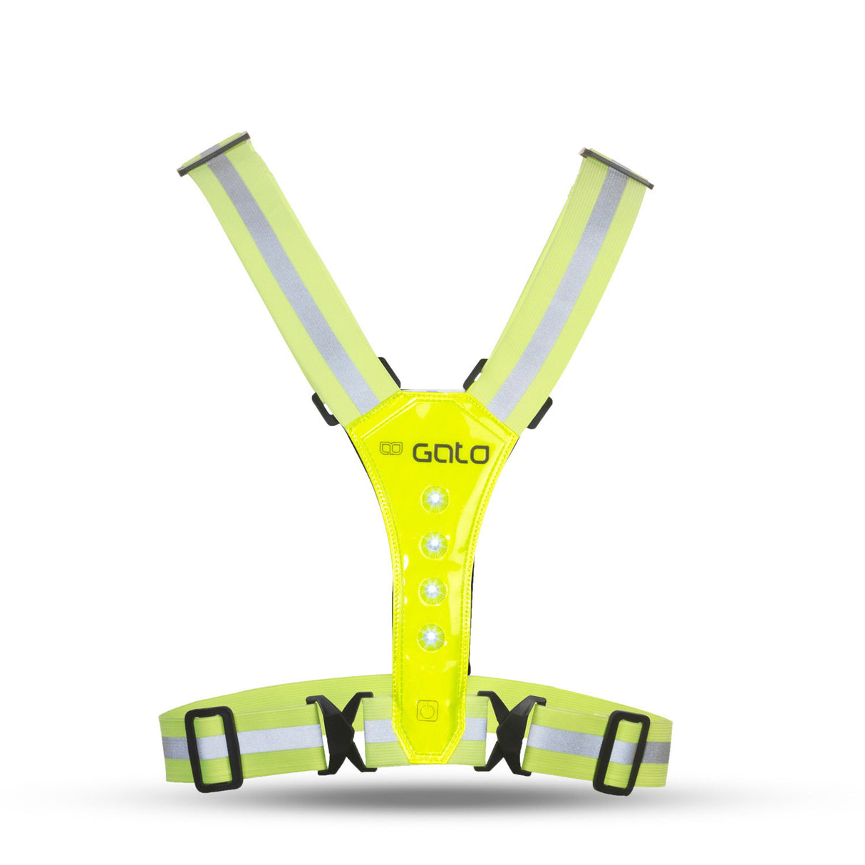 Gato sikrere sport led vest neon gul one size