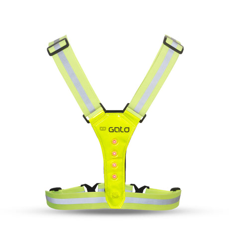 Gato sikrere sport led vest neon gul one size