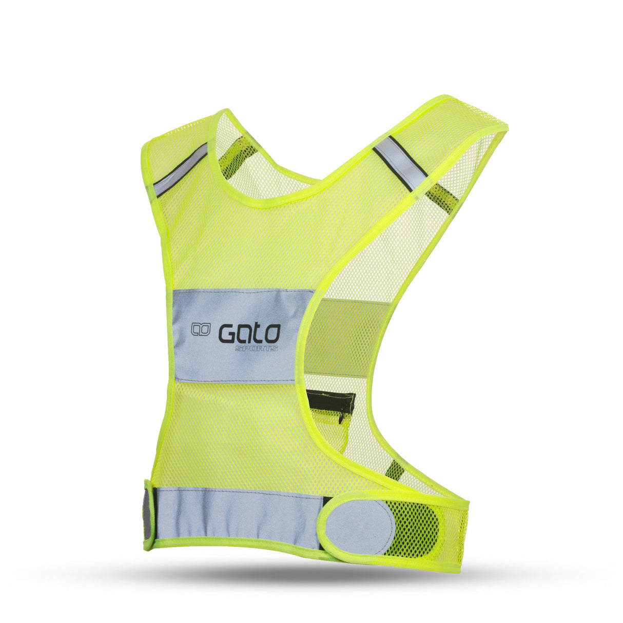 Gato X Vest Reflekterende Neongeel -størrelse S