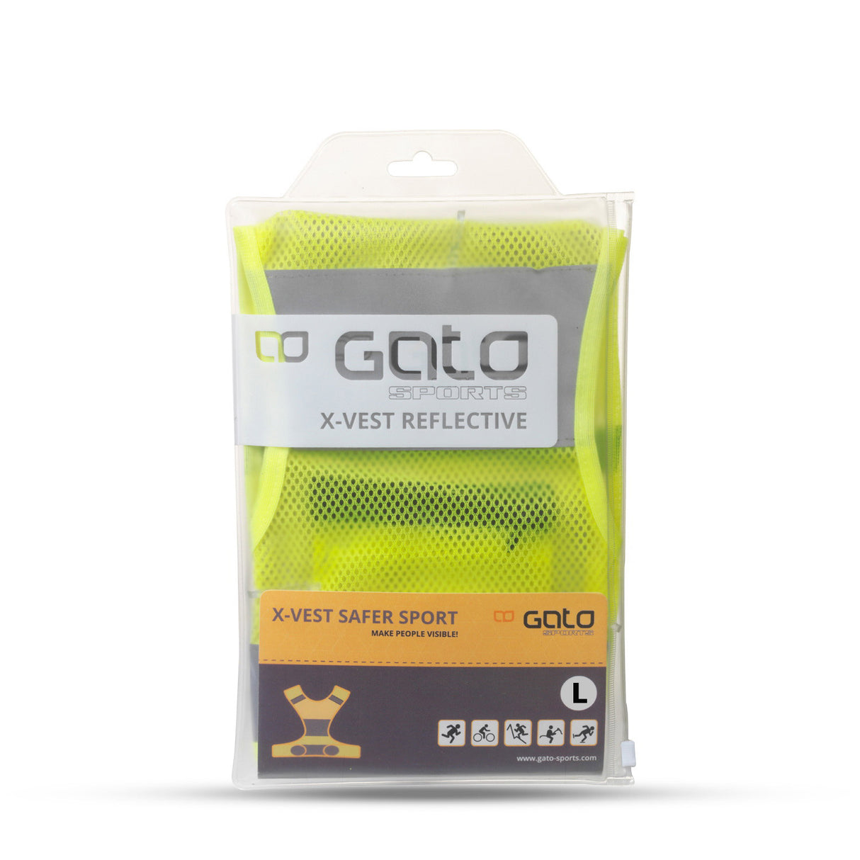 Gato x Vest Reflective Neon Yellow Large