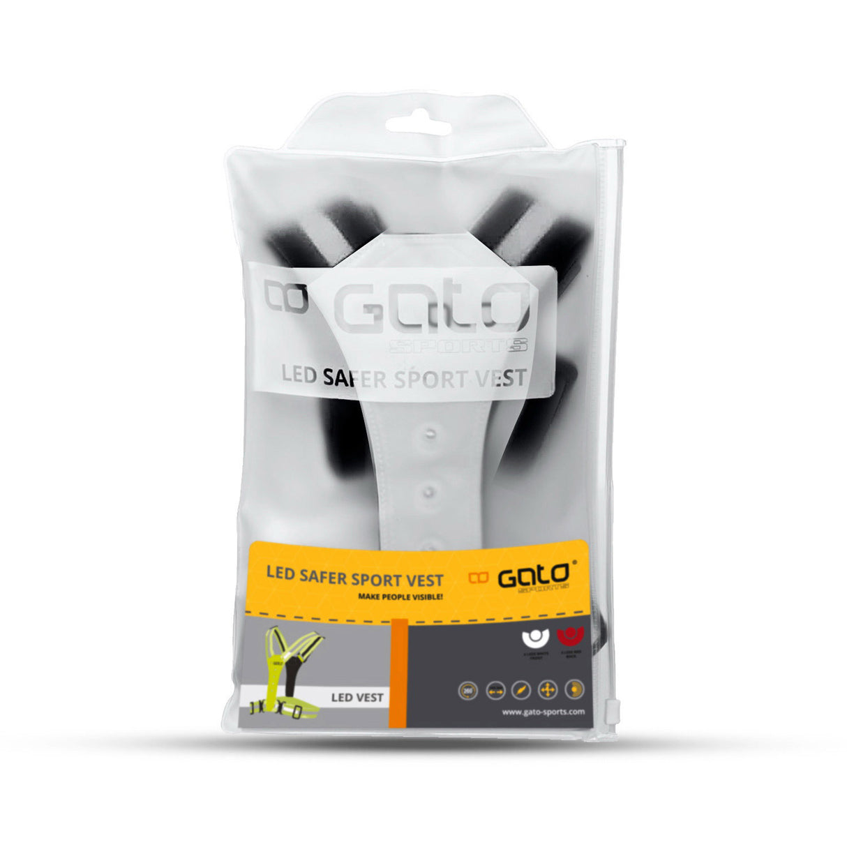 Gato sikrere sport led vest antracit one size