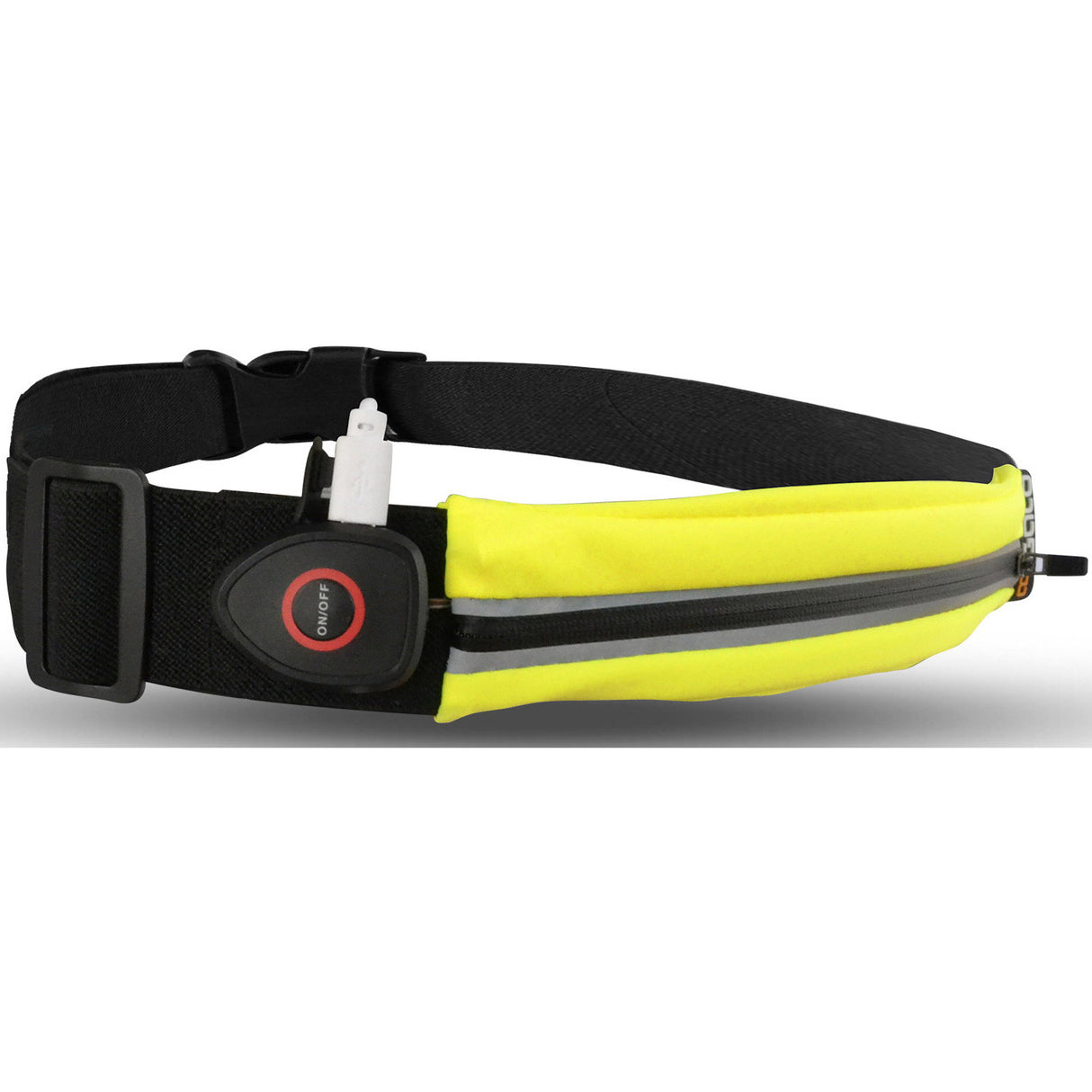 Gato sport usb led bælte vandtæt neon gul onesize