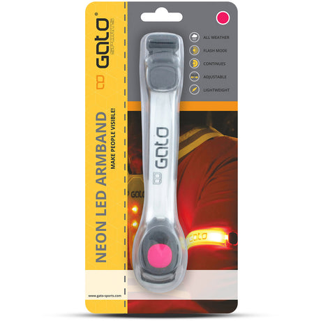 Outwet gato armbånd led usb one size neon pink