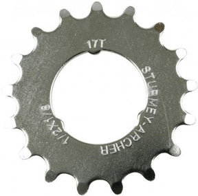 Sturmey-archer europe n.v. tandhjul Sturmey Archer 17t - 1 8 flad model - krom