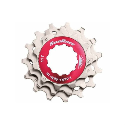 Sturmey-archer europe n.v. sunrace låsering med tandhjul 11v 11 13 15t sølv