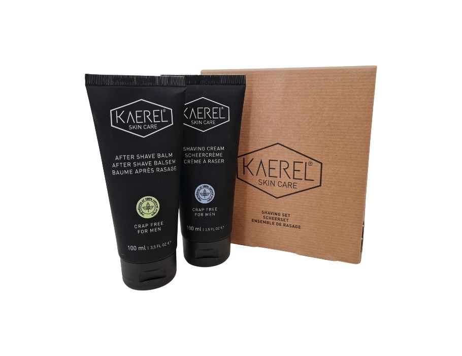 Kaerel hudpleje barbersæt: barbercreme + aftershave balm