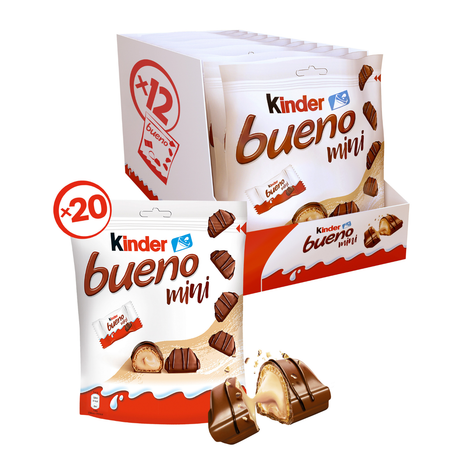 Kinder bueno mini t20 stående pose (12x 108gr)
