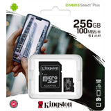 Kingston Canvas Select Plus MicroSD -kort 256 GB