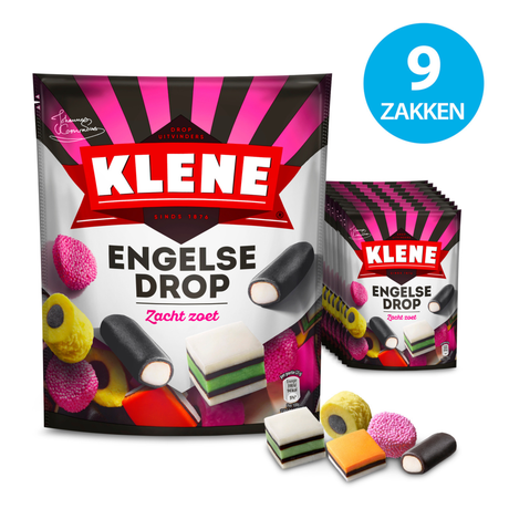 Klene engelsk lakridspose (9x 270gr)