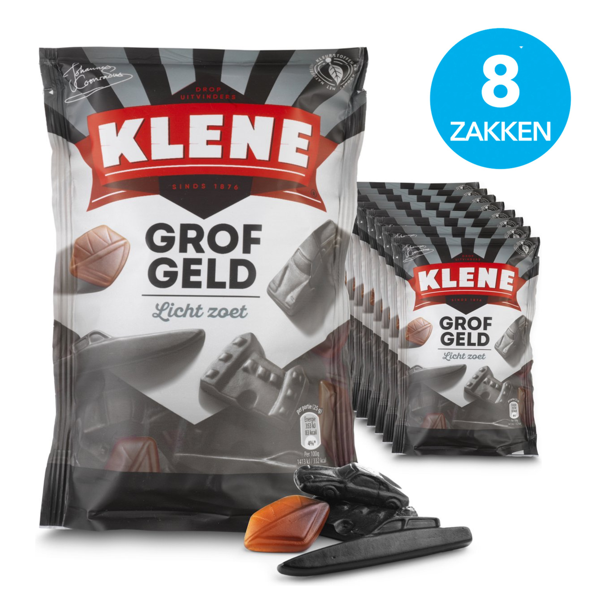 Klene store penge (8x 210gr)