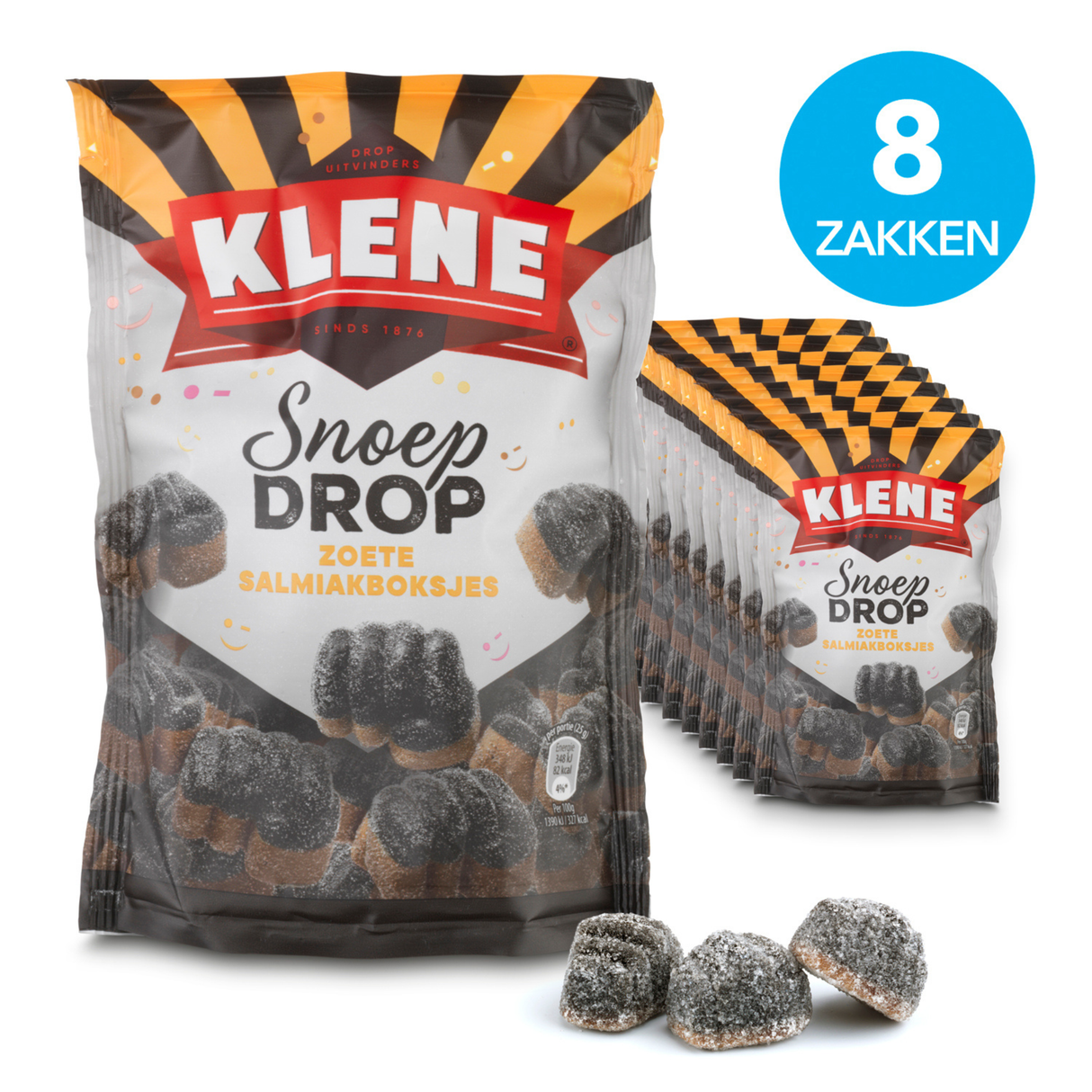 Klene sal ammoniak terninger (8x 200gr)