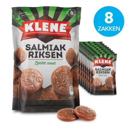 Klene salmiakrisen pose (8x 210gr)