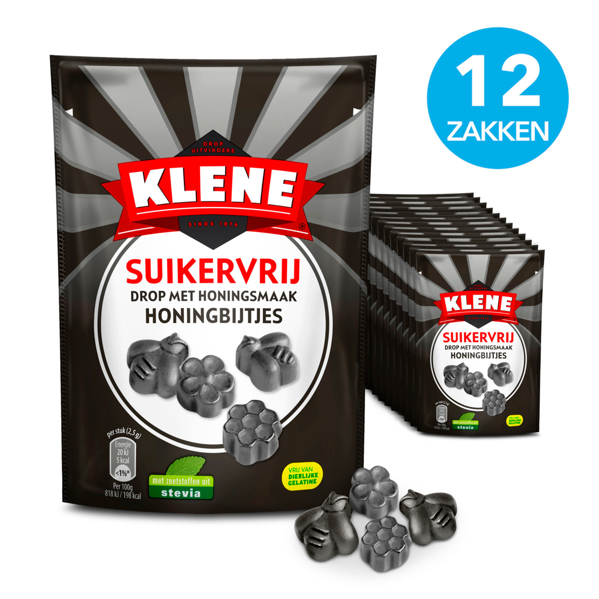 Klene sukkerfri honningbier (12x 110gr)