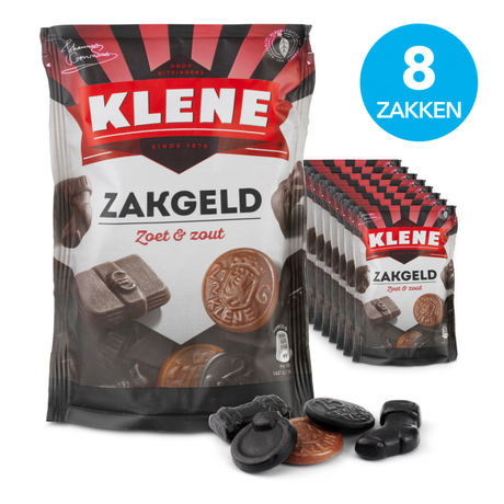Klene lommepenge sødt salt (8x 210gr)
