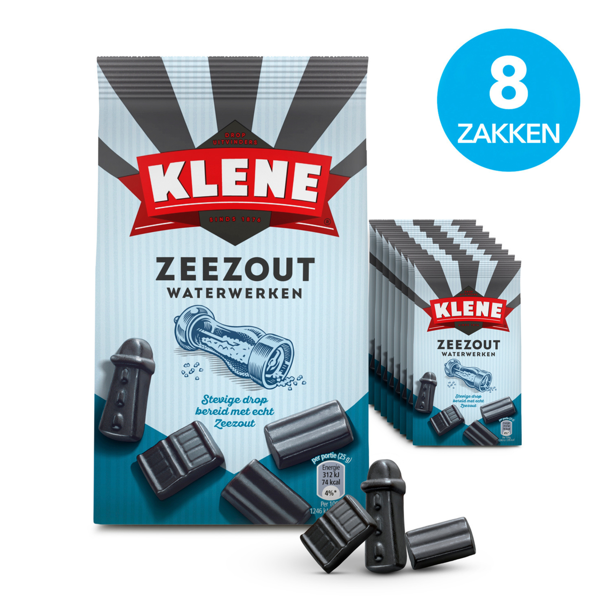 Klene havsalt vandværk (8x 170gr)