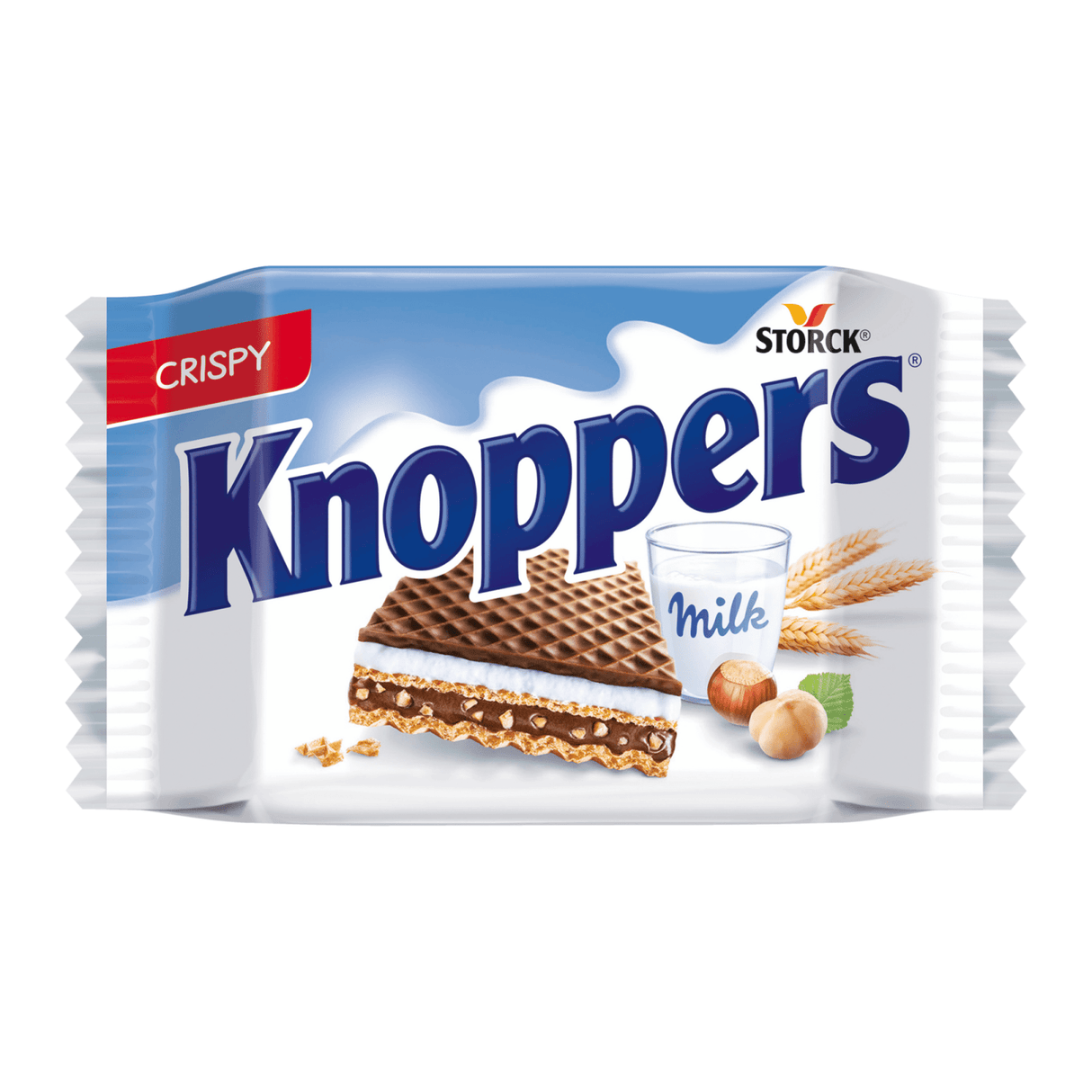 Knoppere - chokoladevafler (æske med 24 stk.) - del småkager ud