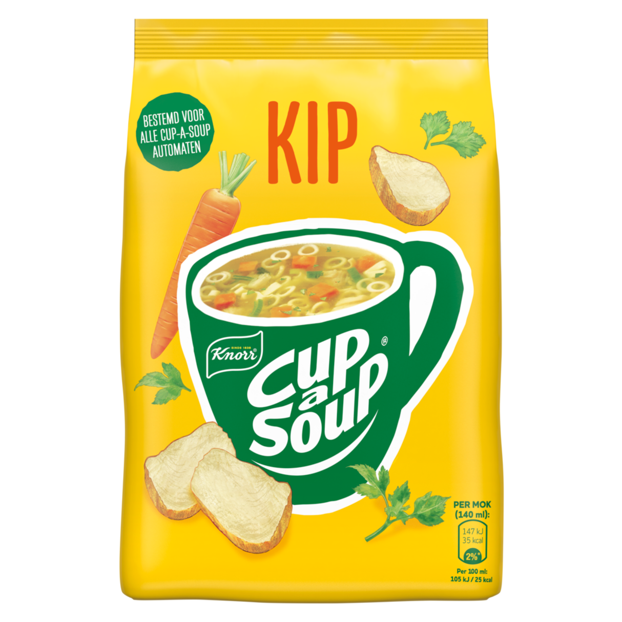 Knorr cup-a-suppe salgsautomat kylling (4 poser)