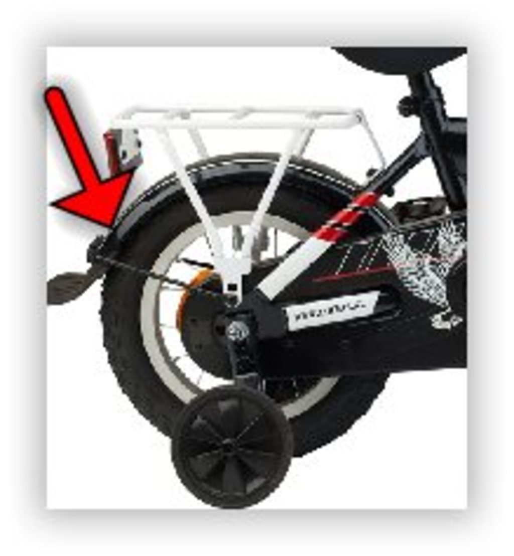 Batavus bagskærm + stang 12,5 sort