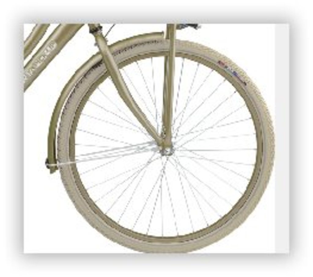 Batavus forhjul 24 pick-up fælg sølv blond mat