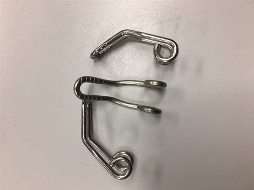 Lampe hook krone bolt rustfrit stål kort