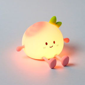 Foodiemals peach led natlys telefonholder