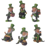 Irske heldige leprechaun miniaturefigurer