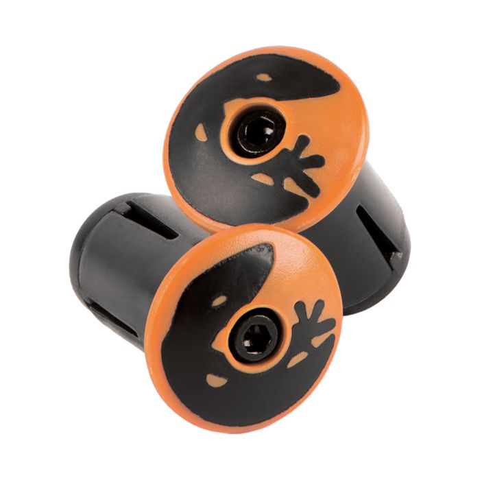 Lizard skins dsp bar tape plugs - mandarin