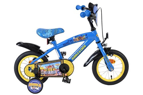 Volare paw patrulje - gummibesætning - børnecykel - drenge - 12 tommer - blå
