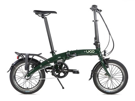 Ugo u.go foldecykel 16 tommer go i3 nexus 3 freewheel mosgrøn