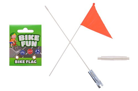 Johntoy john legetøjscykel sjov cykelflag orange