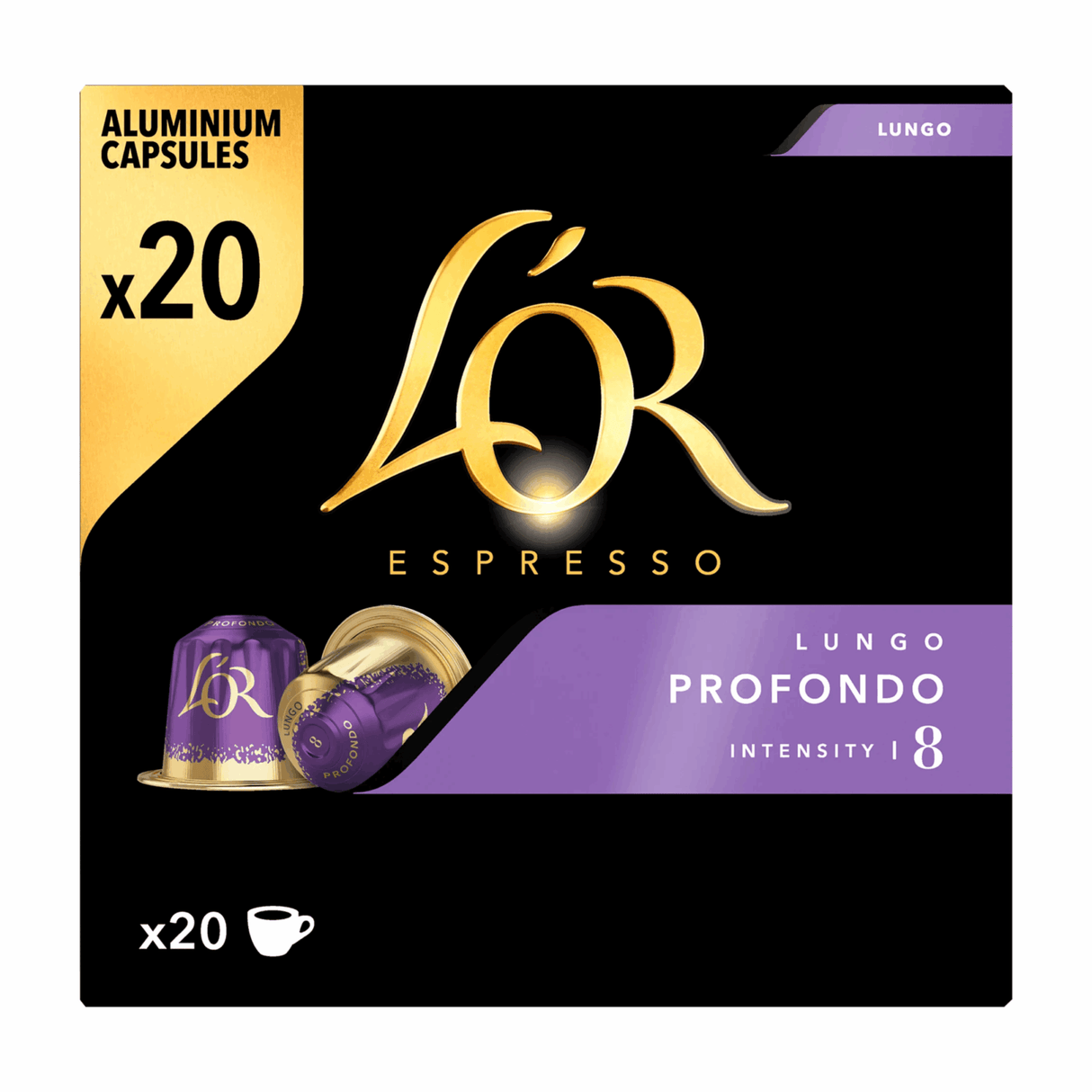 L'or espresso lungo profondo (20 kopper)