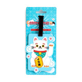 Maneki neko lucky cat pvc kuffertmærke
