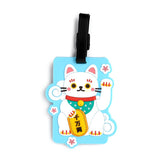 Maneki neko lucky cat pvc kuffertmærke