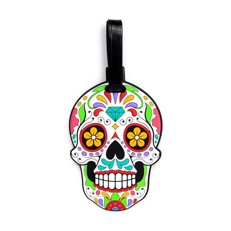 Dia de los muertos pvc kuffert etiket