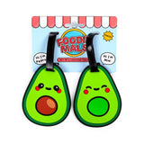 Foodiemals avocado pvc kuffert etiket sæt med 2