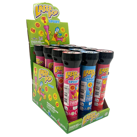 Sjov slik laserpop (12 stykker)