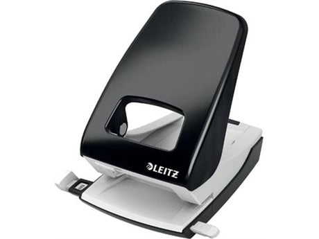 Leitz skrivebordshul - stanser op til 40 ark - til mapper og ringbind - sort