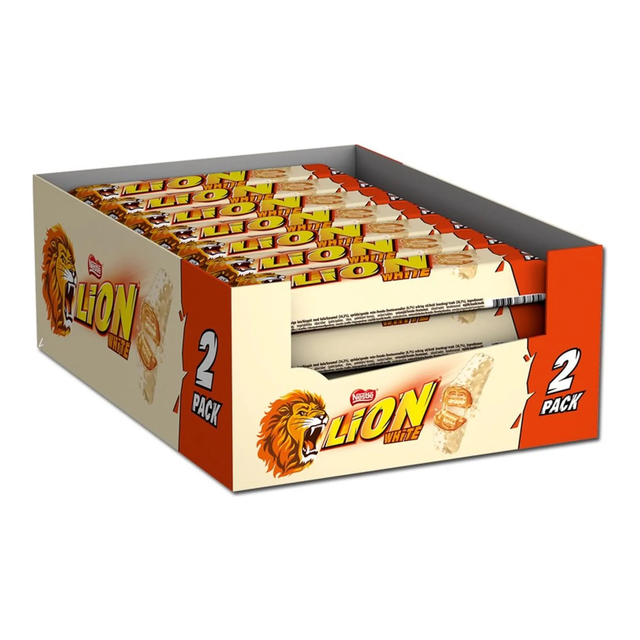 Løve hvid 2-pak (28x 60g)