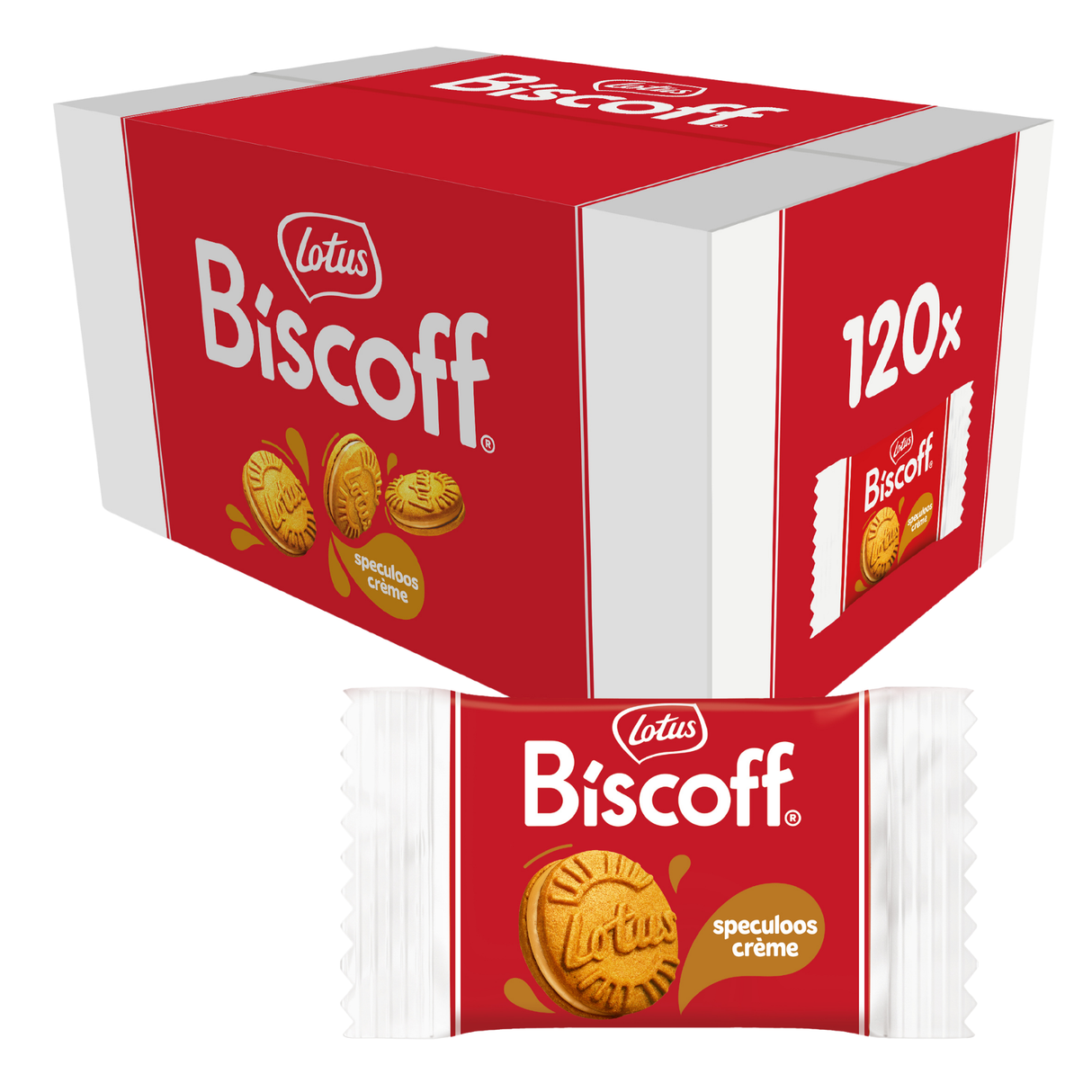 Lotus biscoff creme pakket pr stk (120 stk)