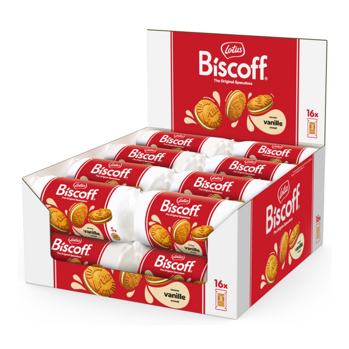 Lotus biscoff sandwich cookie vanilje (16x 50gr)
