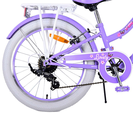 Volare dejlig børnecykel - piger - 20 tommer - lilla - 7 gear