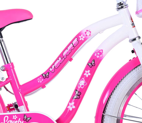 Volare Dejlig børnecykel - Pige - 20 tommer - Pink - To håndbremser
