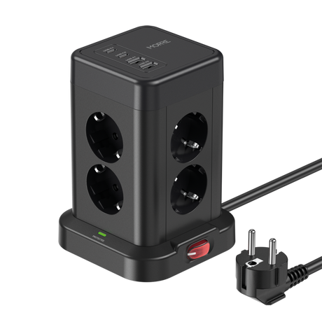 Morre power strip 12w1 8gniazd 2xusb-c 2xusb-a 12w 2m