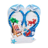 Beach slipper board 3d havet strand souvenir magnet