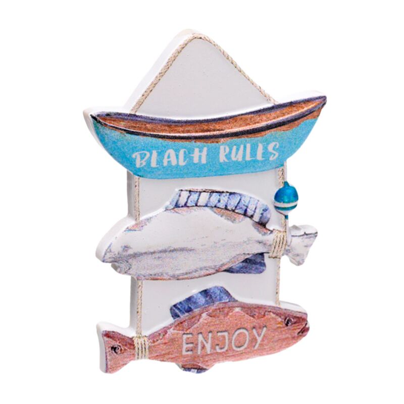 Fiskebræt 3d havet strand souvenir magnet