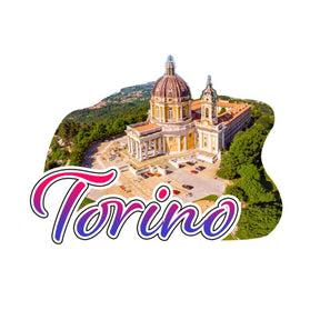 Torino superga 3d havet strand souvenir magnet