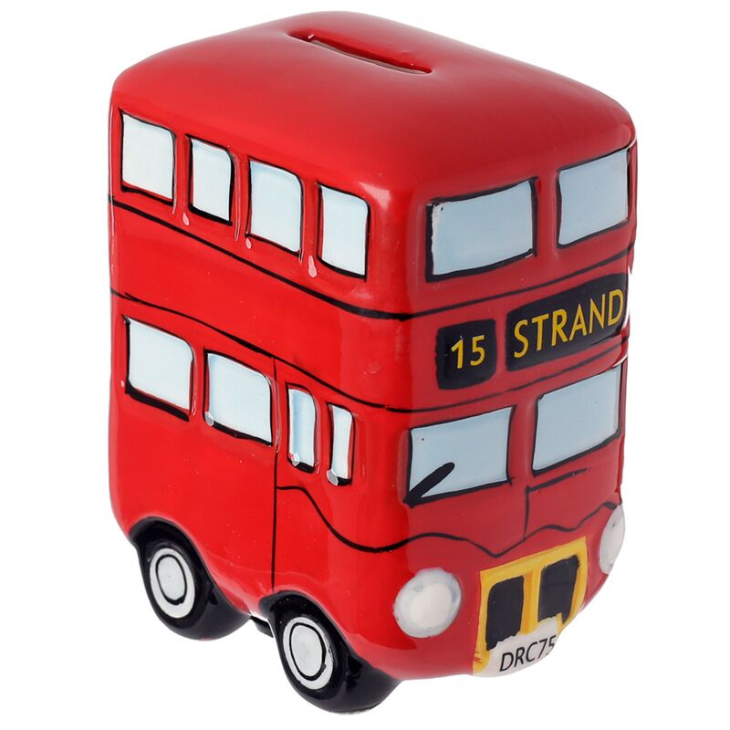 London dobbeltdækker bus keramisk pengekasse