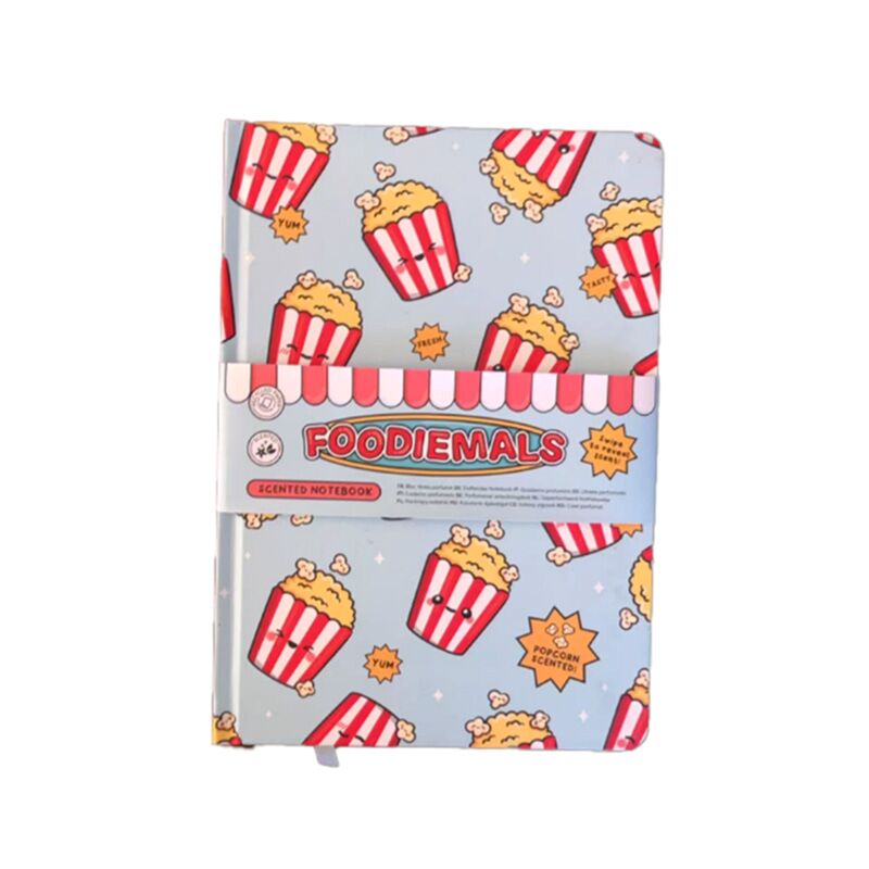 Foodiemals genbrugt a5 notesbog med popcornsmag